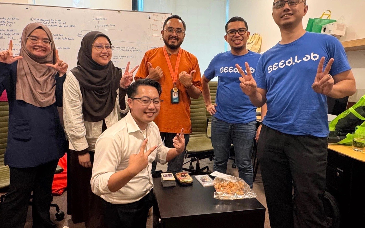 Pasukan NakHalal semasa sesi inkubasi SEEd.Lab.